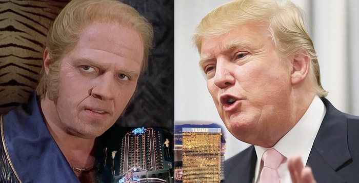 Biff Tannen from the Back to the Future trilogy was based on Donald Trump.