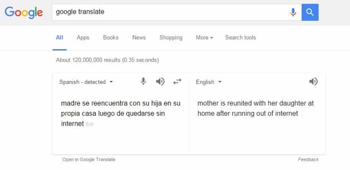 google search translate